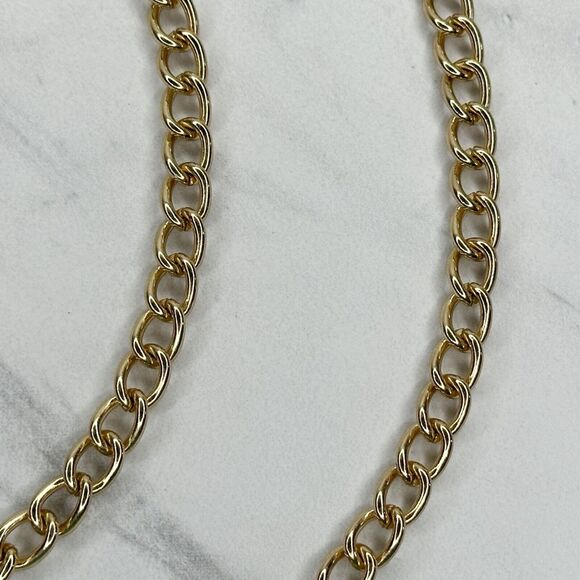 Gold Tone Chain Purse Replacement Strap 46" Crossbody ✨ - Picture 5 of 11